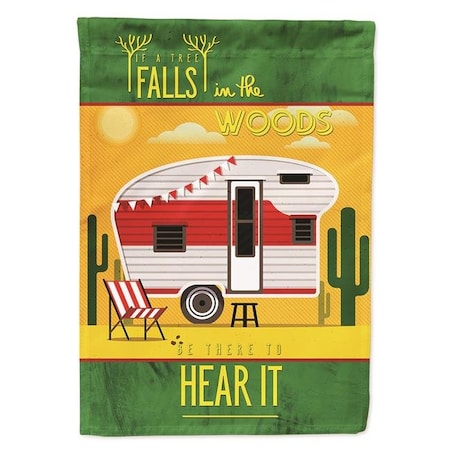 Carolines Treasures Carolines Treasures BB5483GF Be in the Woods Retro Camper Desert Garden Size Flag BB5483GF